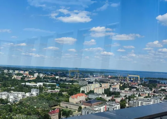 Aleda Hanza 14 Floor, Balkon アパート *